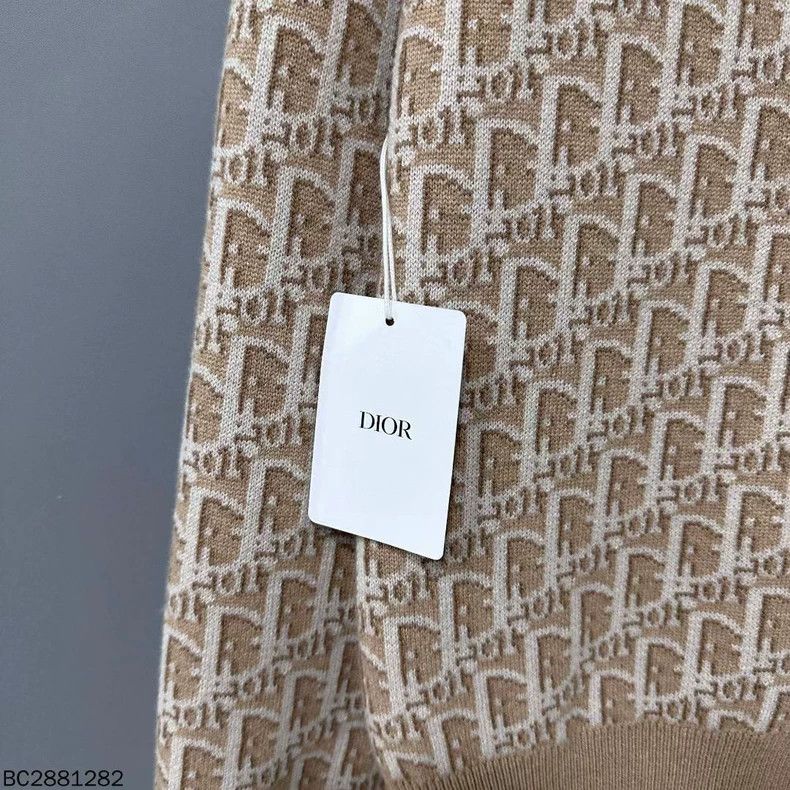 Dior Beige Cashmere Zip Hoodie with Logo Lining Size US M / EU 48-50 / 2 - 8 Thumbnail