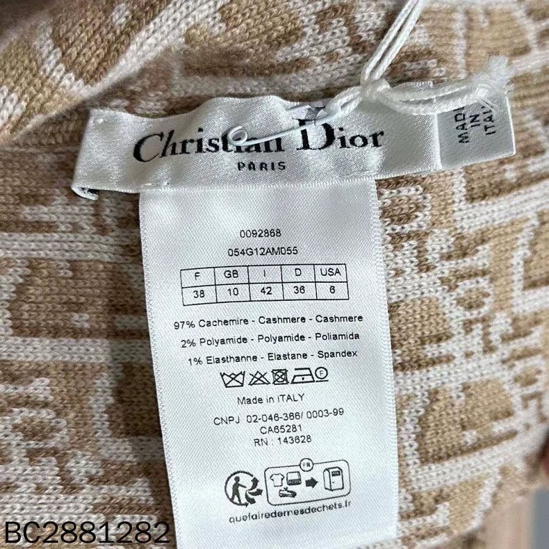 Dior Beige Cashmere Zip Hoodie with Logo Lining Size US M / EU 48-50 / 2 - 6 Thumbnail