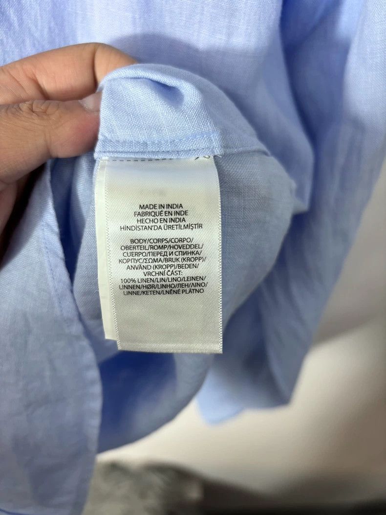 Ralph Lauren Light Blue Linen Ralph Lauren Shirt Size US L / EU 52-54 / 3 - 8 Thumbnail