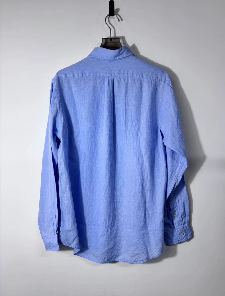 Ralph Lauren Light Blue Linen Ralph Lauren Shirt Size US L / EU 52-54 / 3 - 2 Thumbnail