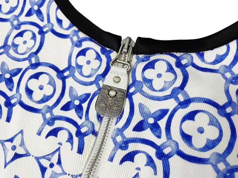 Louis Vuitton Louis Vuitton Ink Pattern Denim Dress New Size US 34 / EU 50 - 4 Thumbnail