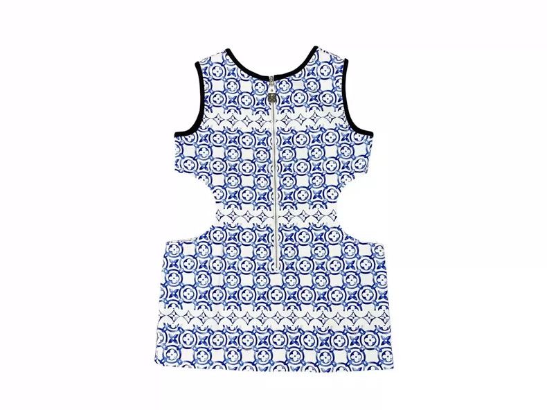 Louis Vuitton Louis Vuitton Ink Pattern Denim Dress New Size US 34 / EU 50 - 3 Thumbnail