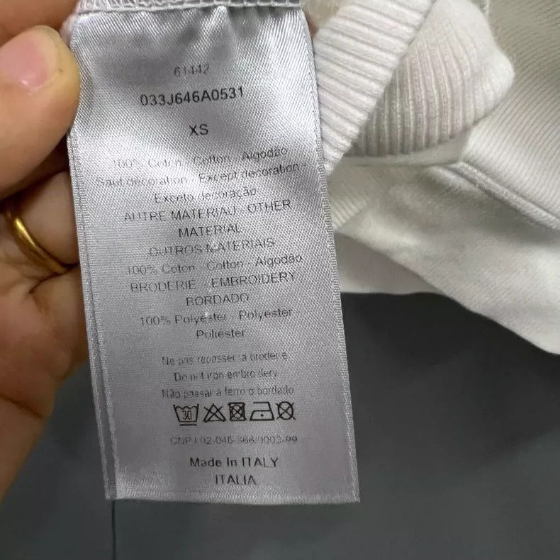 Dior Dior x Stussy White Logo Embroidered Hoodie Size US XS / EU 42 / 0 - 3 Thumbnail