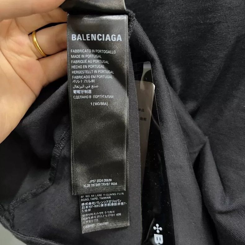 Balenciaga Balenciaga Black Short Sleeve Logo T-Shirt Size US S / EU 44-46 / 1 - 4 Thumbnail