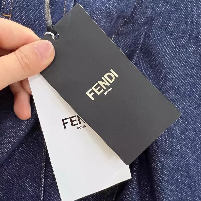 Fendi Fendi Dark Blue Denim Skirt Size 44 Size US 44 / EU 60 - 3 Thumbnail
