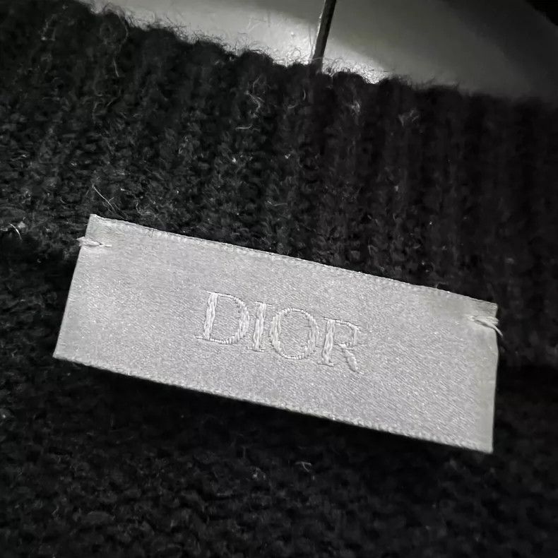Dior Dior Black Logo Embroidered Knit Sweater XXL Size US XXL / EU 58 / 5 - 3 Thumbnail