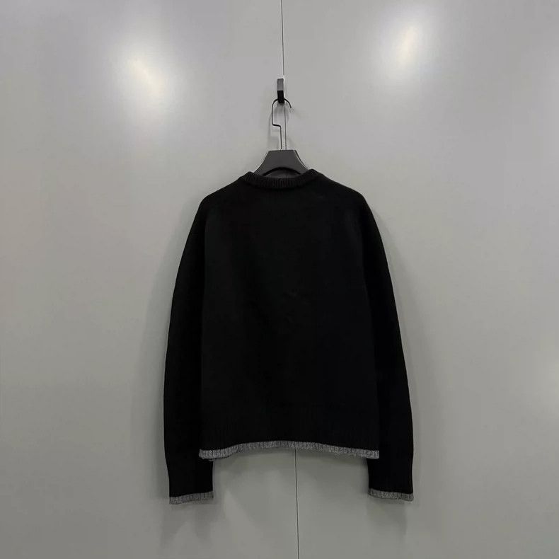 Dior Dior Black Logo Embroidered Knit Sweater XXL Size US XXL / EU 58 / 5 - 2 Thumbnail