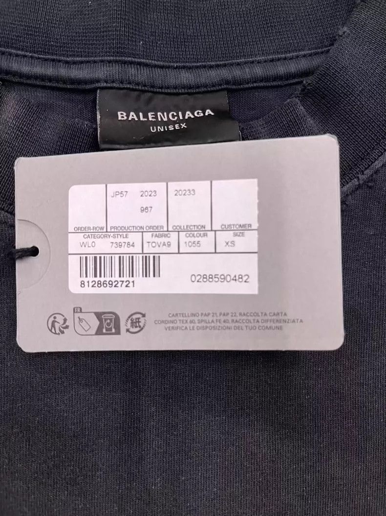 Balenciaga Balenciaga Old School Short Sleeve T-Shirt Size US XS / EU 42 / 0 - 4 Thumbnail