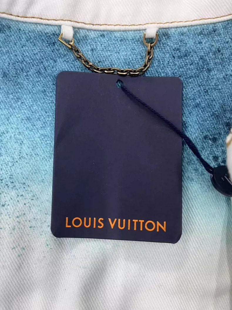 Louis Vuitton Louis Vuitton Blue Tie-Dye Denim Jacket Size US L / EU 52-54 / 3 - 3 Thumbnail
