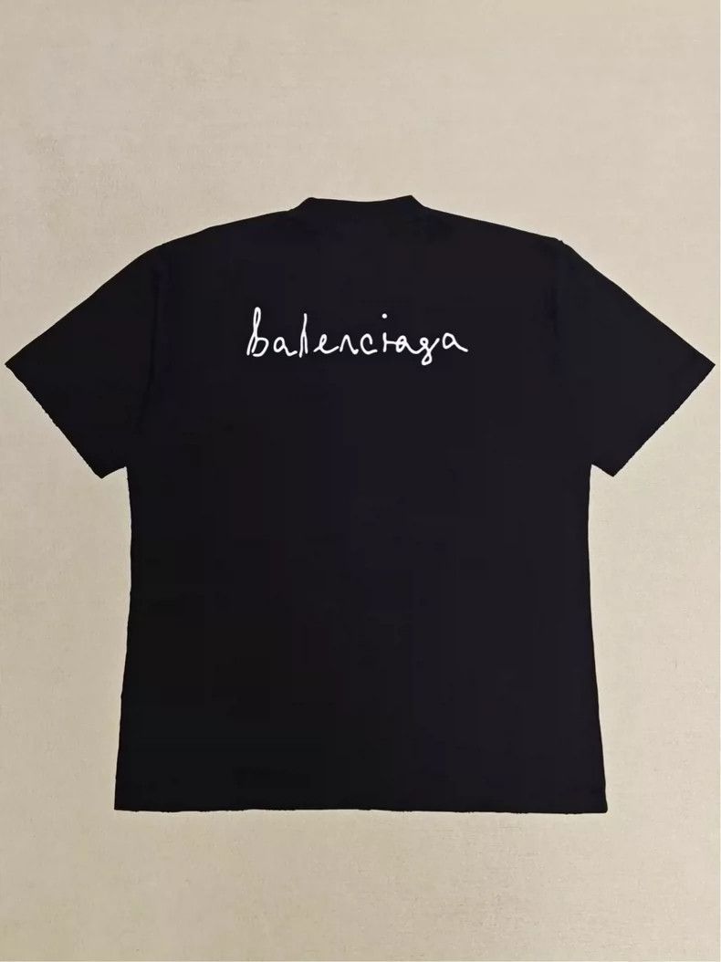 Balenciaga Balenciaga Short Sleeve Heart Print T-Shirt Size US L / EU 52-54 / 3 - 2 Thumbnail