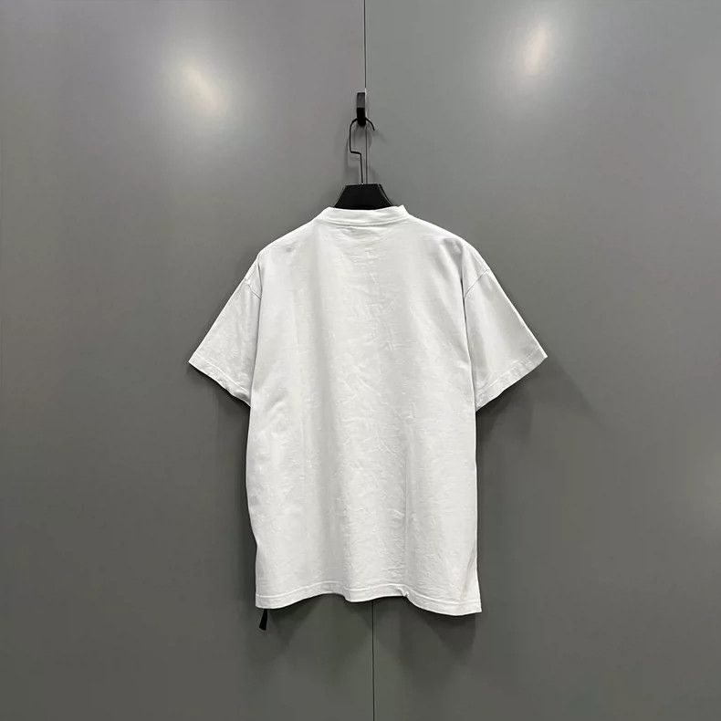Balenciaga Balenciaga Logo Embroidered Short Sleeve Shirt Size US S / EU 44-46 / 1 - 2 Thumbnail