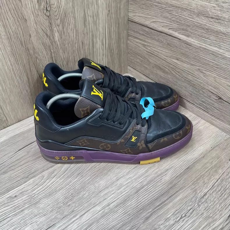 Louis Vuitton LV Louis Vuitton Trainer Sneakers in Black and Brown Size US 9 / EU 42 - 5 Thumbnail
