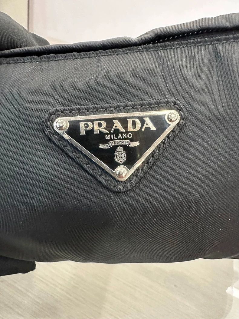 Prada Prada Black Nylon Waist Bag 26cm Genuine Size ONE SIZE - 8 Thumbnail