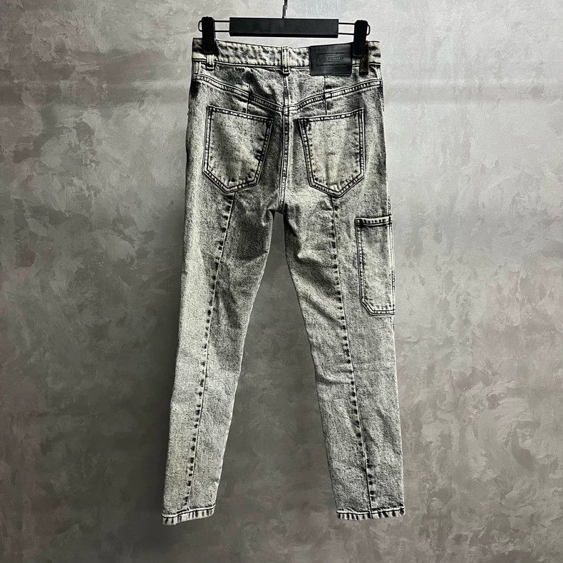 Louis Vuitton Louis Vuitton Gray Irregular Straight Denim Pants Size US 34 / EU 50 - 2 Thumbnail