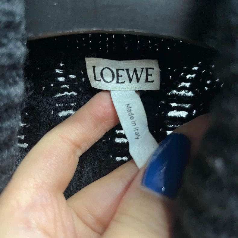 Loewe Black and White Striped High Neck Knit Sweater Size US M / EU 48-50 / 2 - 2 Thumbnail