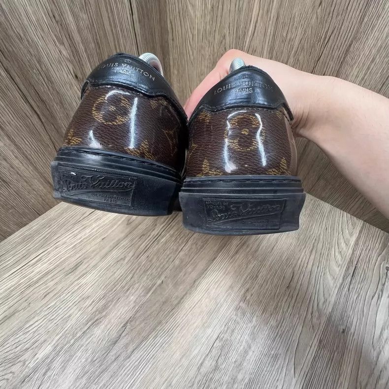 Louis Vuitton Louis Vuitton Black Brown Sneakers Size 41 Size US 9 / EU 42 - 3 Thumbnail