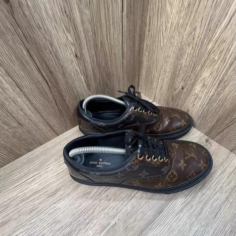 Louis Vuitton Louis Vuitton Black Brown Sneakers Size 41 Size US 9 / EU 42 - 2 Thumbnail
