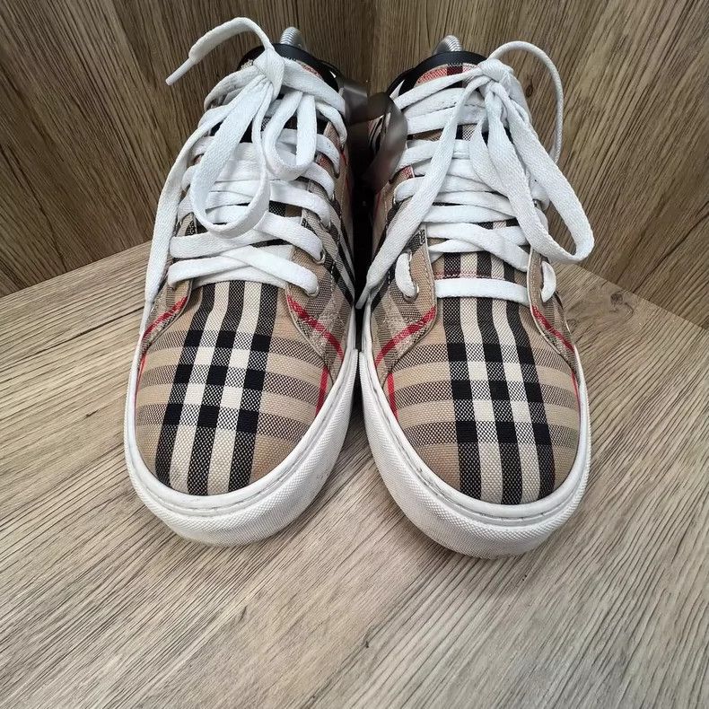 Burberry Burberry Check Canvas Sneakers Size 42 Size US 9 / EU 42 - 2 Thumbnail