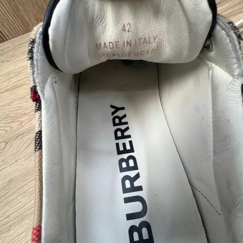 Burberry Burberry Check Canvas Sneakers Size 42 Size US 9 / EU 42 - 4 Thumbnail