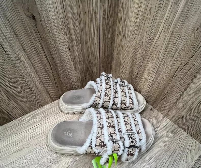 Dior Dior Plush Slip-On Slippers Size 44 Size US 10 / EU 43 - 6 Thumbnail