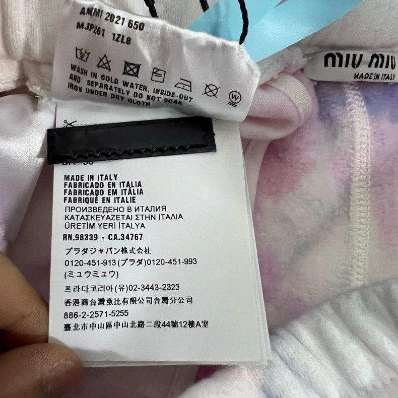 Prada Miu Miu Tie-Dye Colorful Sweatpants 40 Size Size US 40 / EU 56 - 5 Thumbnail