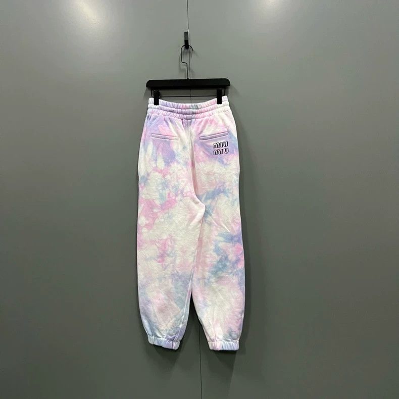 Prada Miu Miu Tie-Dye Colorful Sweatpants 40 Size Size US 40 / EU 56 - 2 Thumbnail