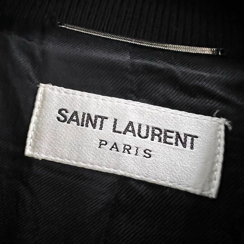 Saint Laurent Paris Saint Laurent Black and White Baseball Jacket Size US L / EU 52-54 / 3 - 4 Thumbnail