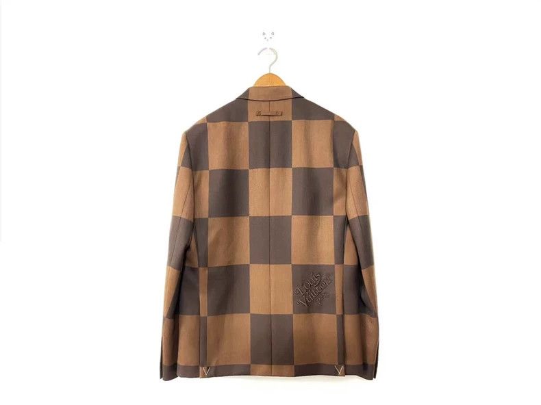 Louis Vuitton Louis Vuitton Checkered Embroidered Suit Jacket Size US L / EU 52-54 / 3 - 3 Thumbnail