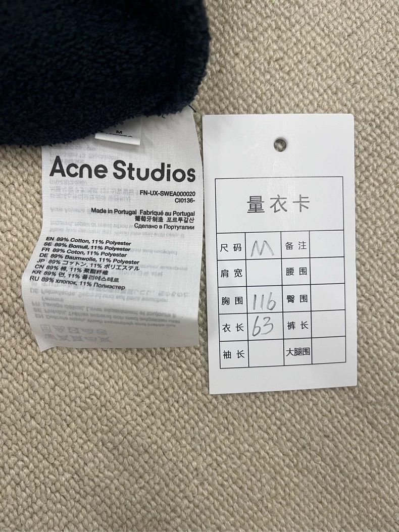 Acne Studios Acne Studios Hooded Long Sleeve Sweatshirt Size US M / EU 48-50 / 2 - 4 Thumbnail