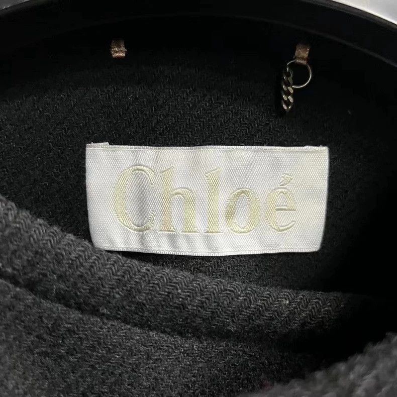 Chloe Black Wool Double-Breasted Coat by Chloe Size US S / EU 44-46 / 1 - 3 Thumbnail