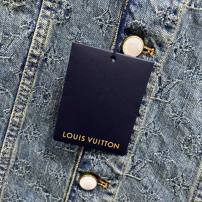 Louis Vuitton Louis Vuitton Denim Jacket with Floral Design Size US L / EU 52-54 / 3 - 6 Thumbnail