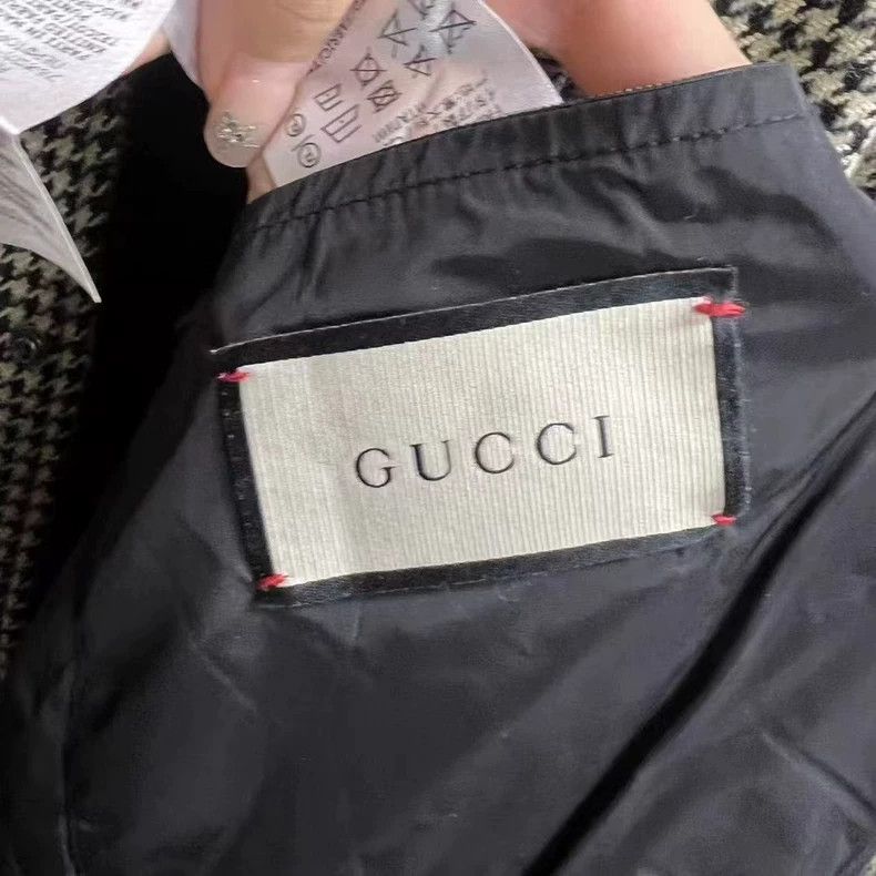 Gucci Gucci Checkered Long Sleeve Casual Jacket Size US L / EU 52-54 / 3 - 3 Thumbnail