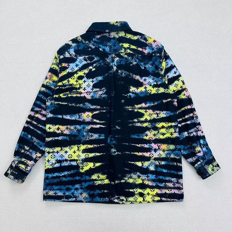 Louis Vuitton Louis Vuitton Colorful Denim Shirt Size XL Size US XL / EU 56 / 4 - 2 Thumbnail