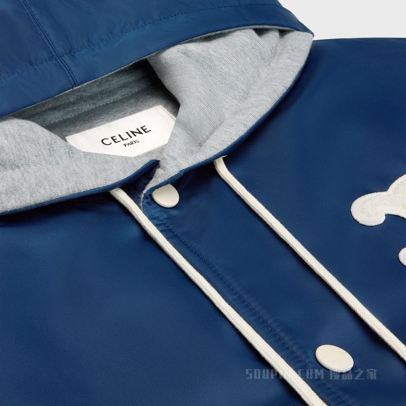 Celine celine paris hooded teddy jacket in nylon Size US XS / EU 42 / 0 - 3 Thumbnail