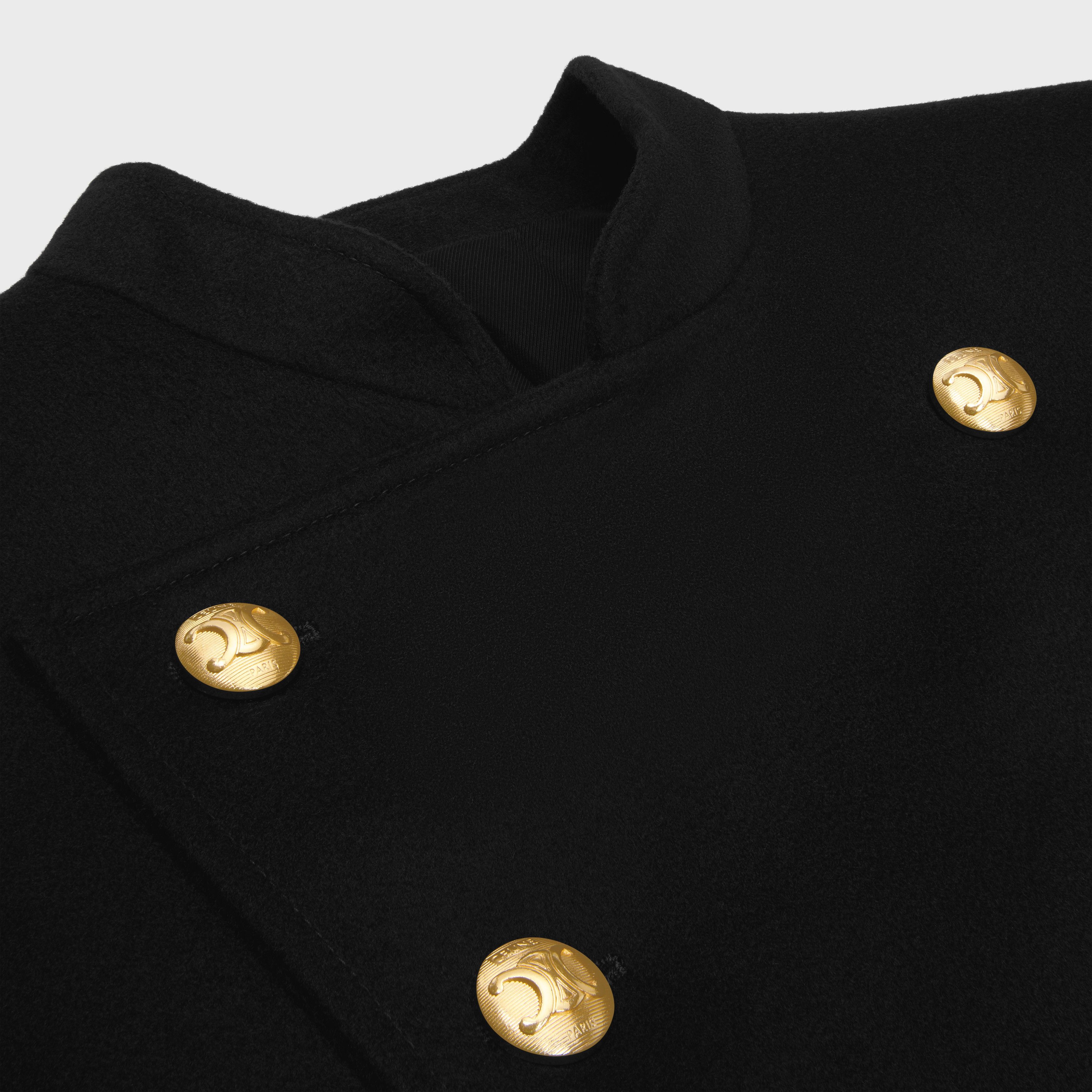 military coat in wool cloth