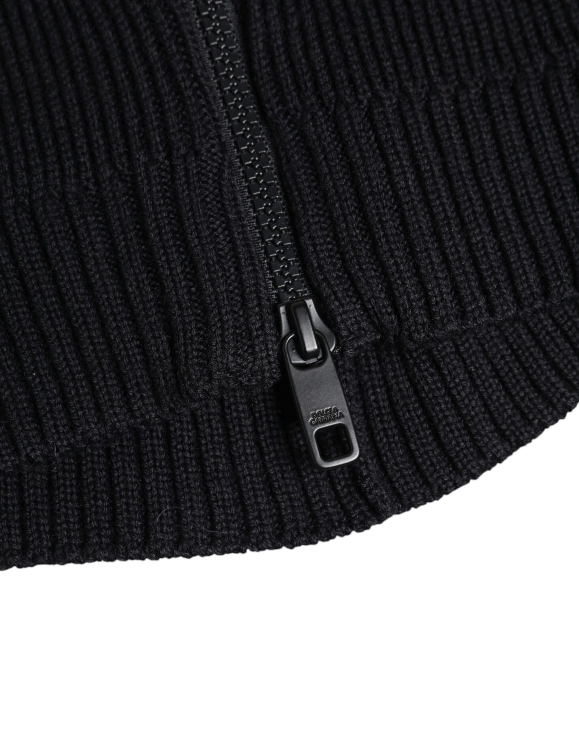 Dolce & Gabbana Black Wool Whole Head Wrap Balaclava Men's Hat Size ONE SIZE - 5 Thumbnail