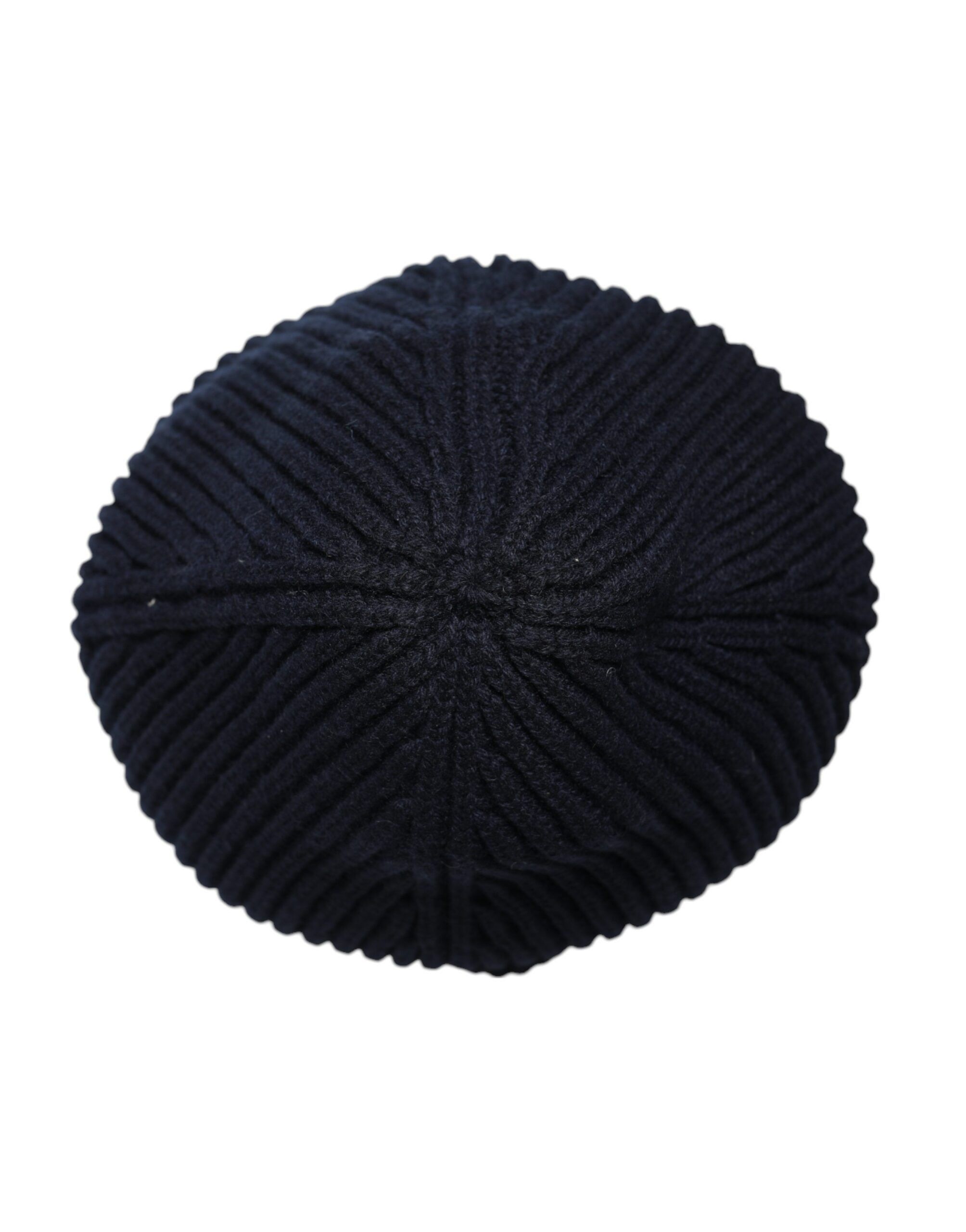 Dolce & Gabbana Black Cashmere Knitted Winter Beanie Men's Hat Size ONE SIZE - 4 Thumbnail