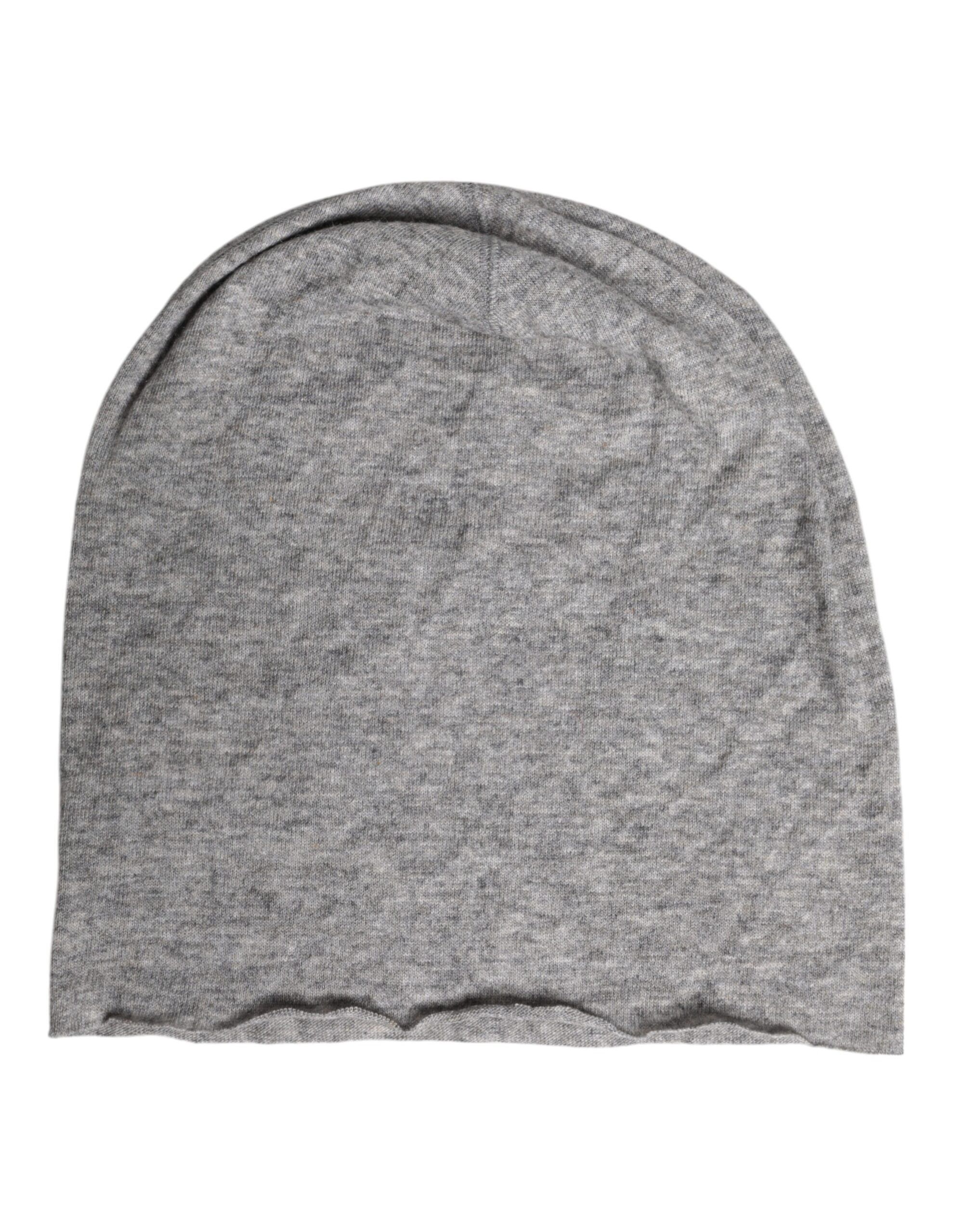 Dolce & Gabbana Gray Viscose Blend Knitted Beanie Men's Cap Size ONE SIZE - 2 Thumbnail
