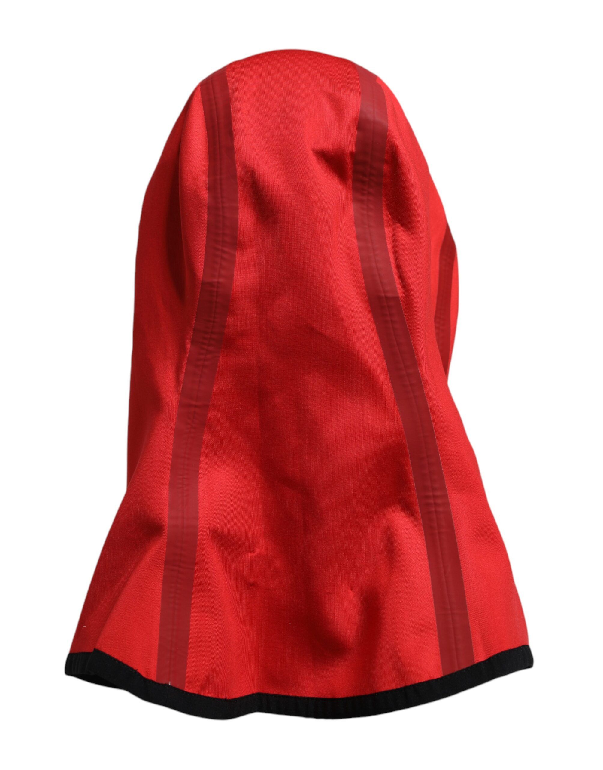 Dolce & Gabbana Red Logo Polyester Wide Brim Balaclava Men's Hat Size ONE SIZE - 5 Thumbnail