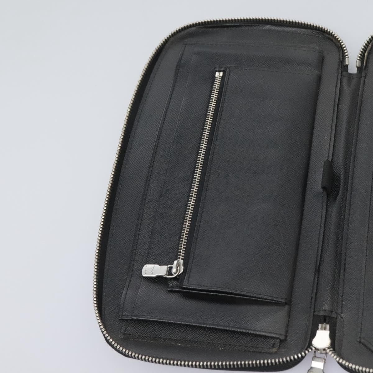 Louis Vuitton Taiga Black Leather Wallet (Pre-Owned) Size ONE SIZE - 15 Thumbnail