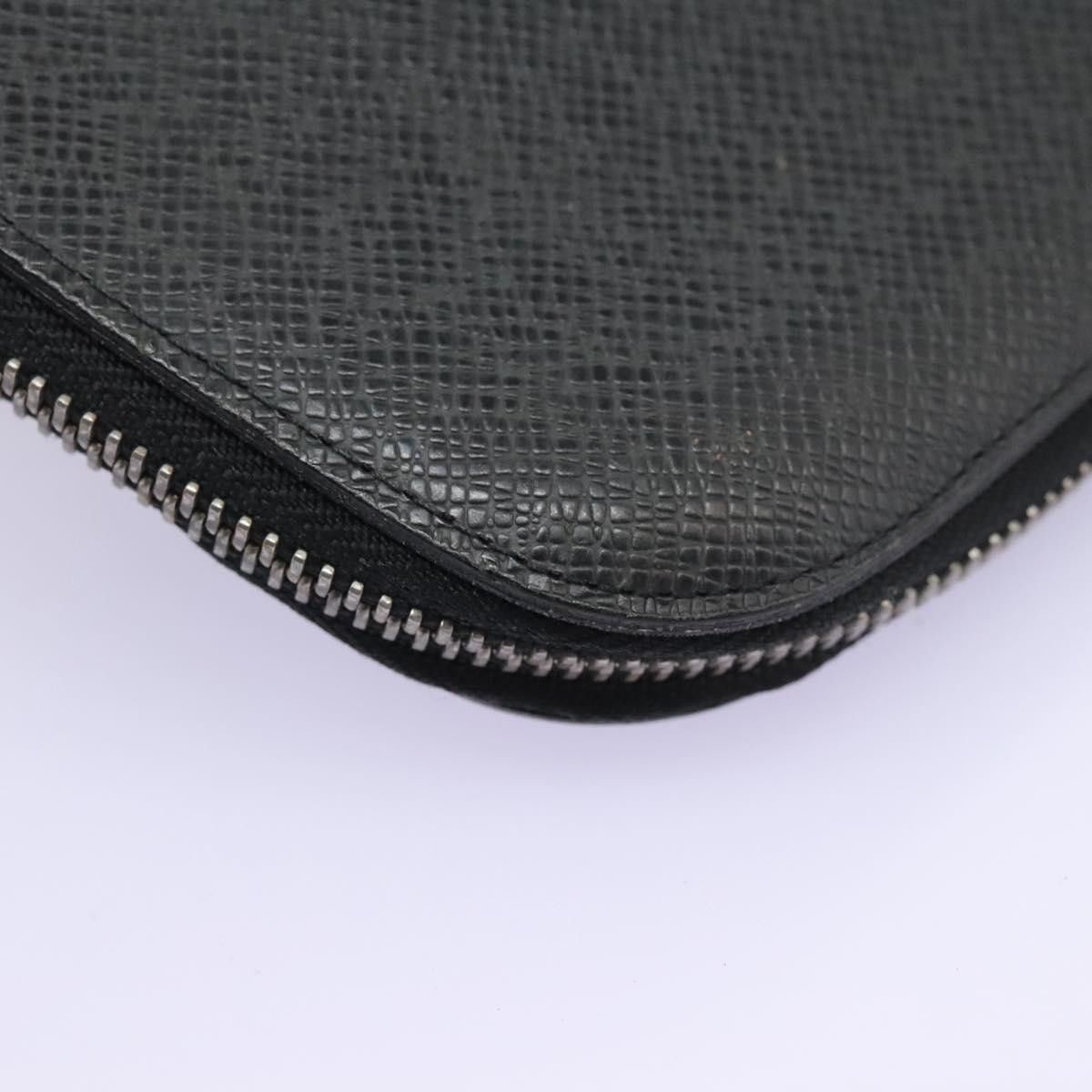Louis Vuitton Taiga Black Leather Wallet (Pre-Owned) Size ONE SIZE - 9 Thumbnail