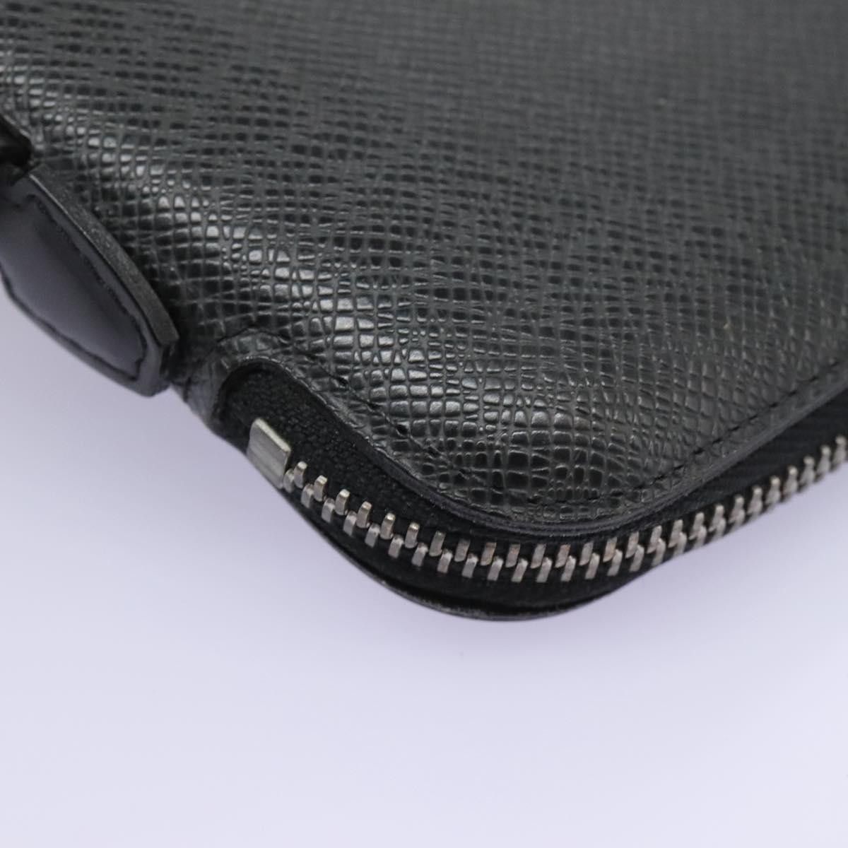 Louis Vuitton Taiga Black Leather Wallet (Pre-Owned) Size ONE SIZE - 7 Thumbnail