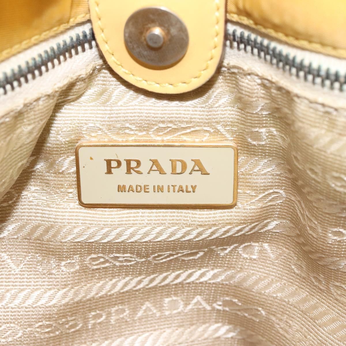 Prada Re-Nylon Yellow Synthetic Tote Bag (Pre-Owned) Size ONE SIZE - 13 Thumbnail