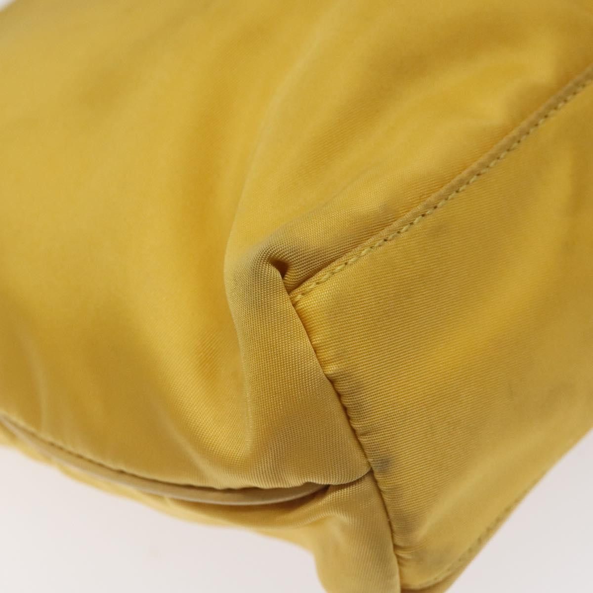 Prada Re-Nylon Yellow Synthetic Tote Bag (Pre-Owned) Size ONE SIZE - 10 Thumbnail