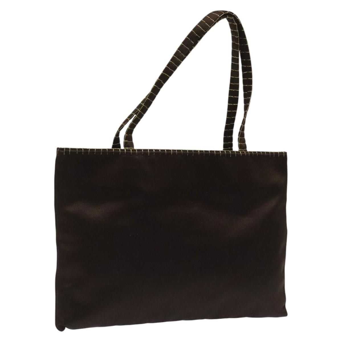 Prada Brown Synthetic Handbag (Pre-Owned) Size ONE SIZE - 7 Thumbnail