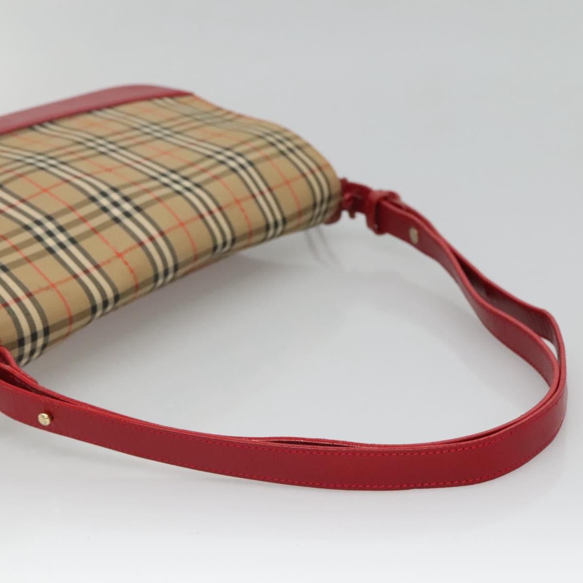 Burberry Nova Check Beige Canvas Shoulder Bag (Pre-Owned) Size ONE SIZE - 5 Thumbnail