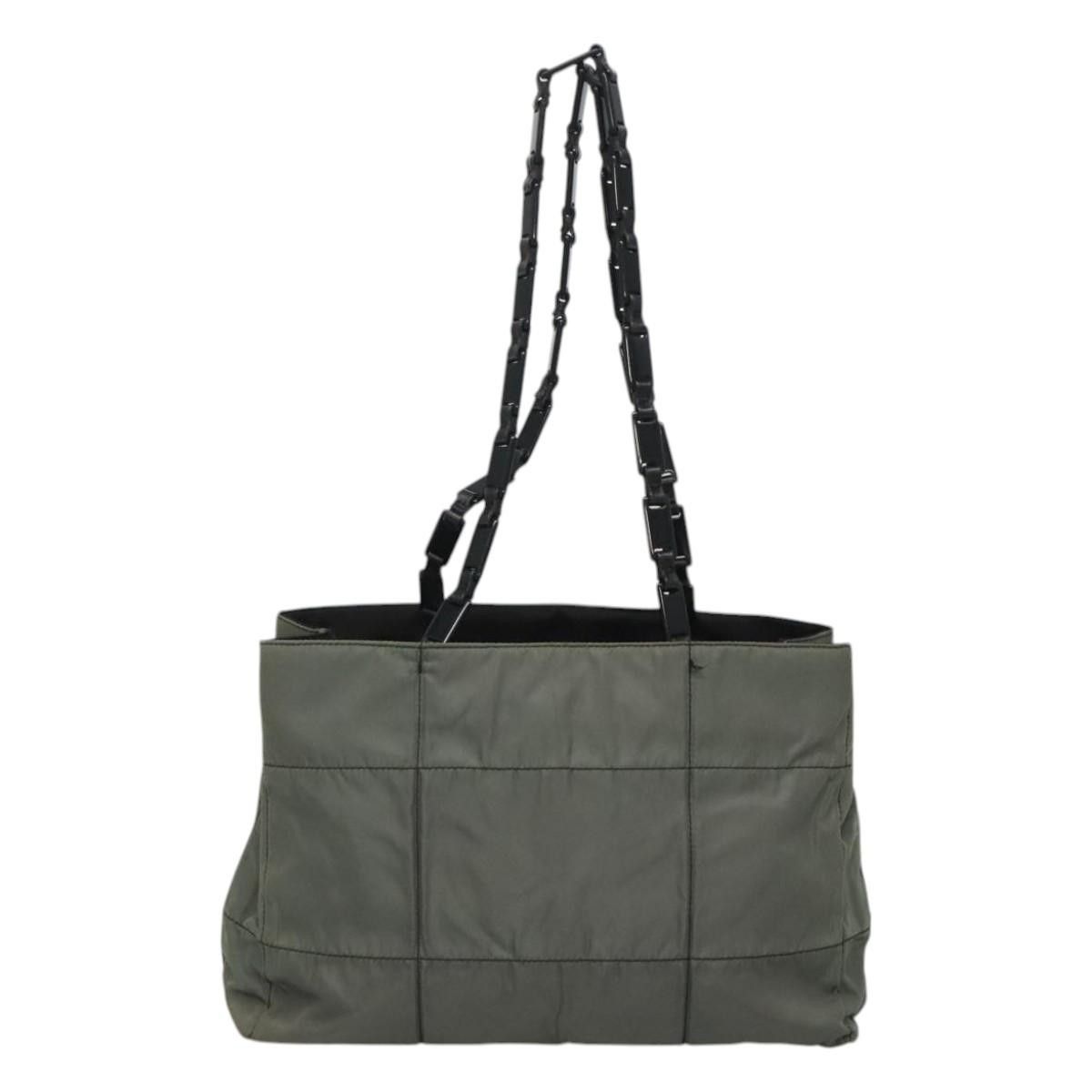 Prada Tessuto Grey Synthetic Tote Bag (Pre-Owned) Size ONE SIZE - 2 Thumbnail