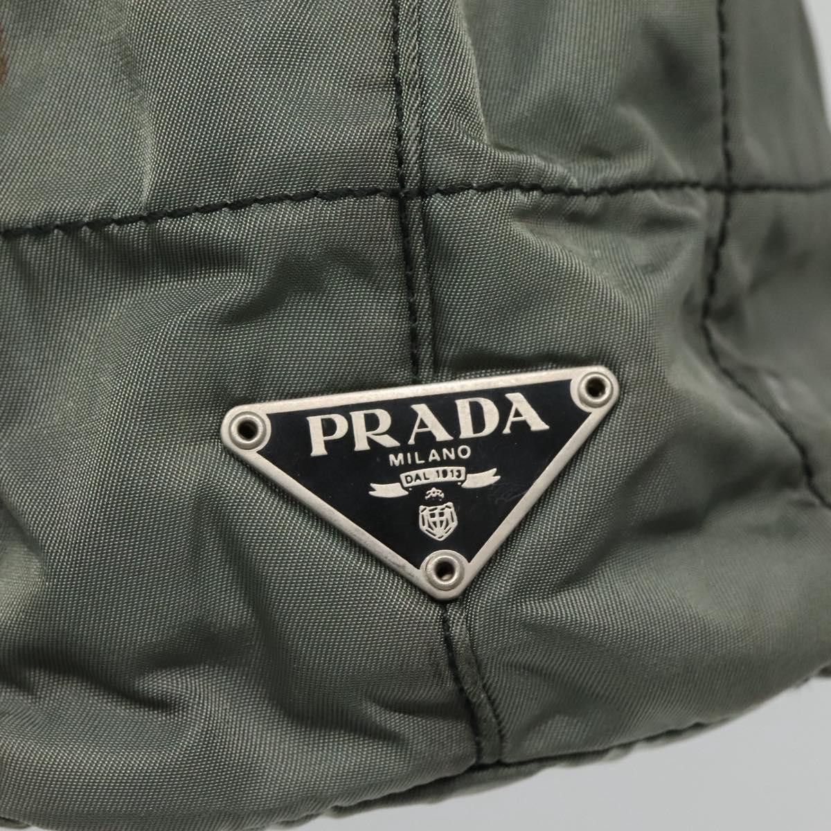 Prada Tessuto Grey Synthetic Tote Bag (Pre-Owned) Size ONE SIZE - 13 Thumbnail