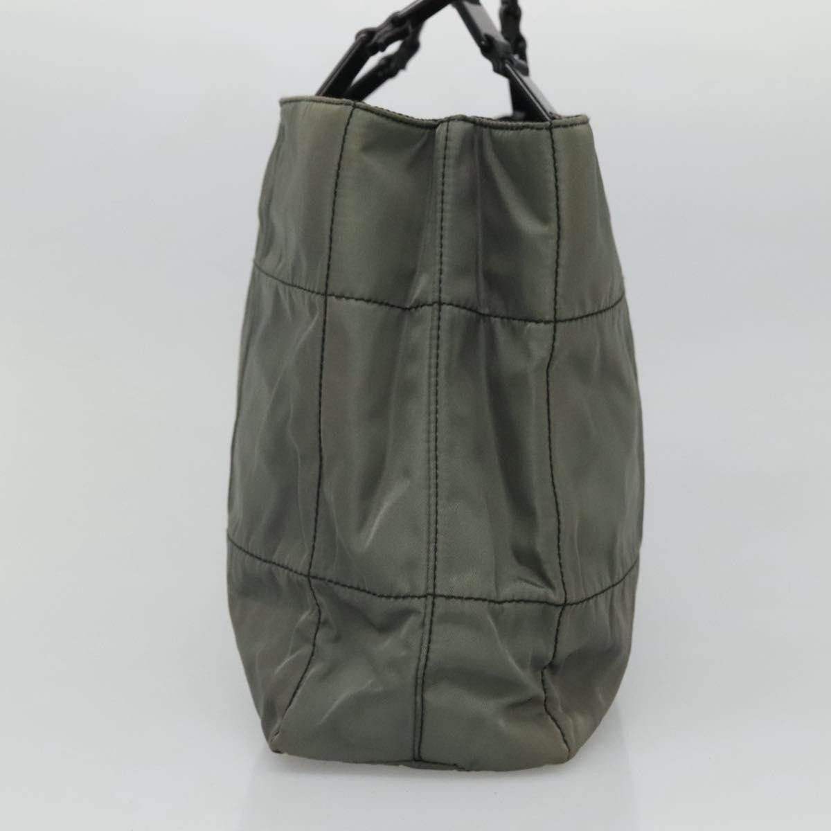 Prada Tessuto Grey Synthetic Tote Bag (Pre-Owned) Size ONE SIZE - 4 Thumbnail