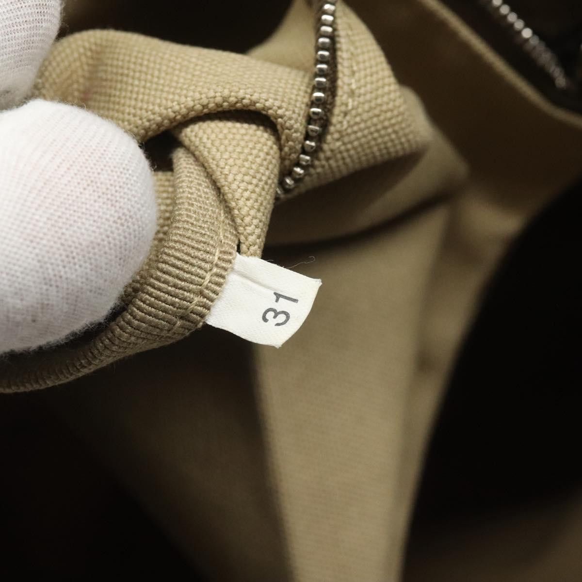 Prada Triangle Logo Beige Canvas Tote Bag (Pre-Owned) Size ONE SIZE - 14 Thumbnail
